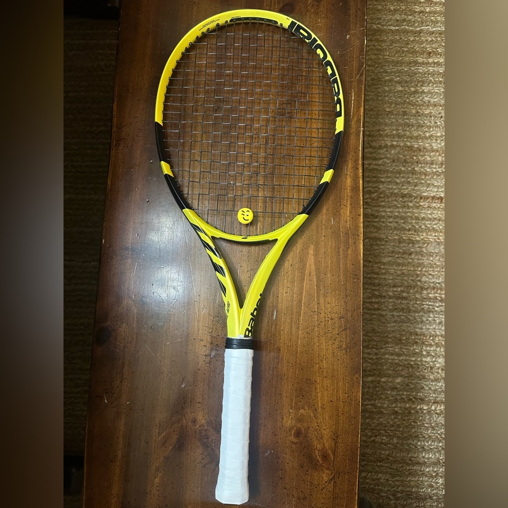 Babolat Yellow and Black Tennis Racket #3